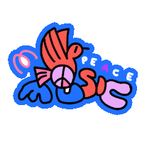 FetedelaMusiqueDeutschland music peace bird respect Sticker