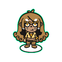 Happy Girl Sticker