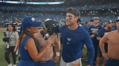 Blue Jays Hug GIF by Toronto Blue Jays