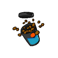 SupressoCoffee coffee handwriting bean supresso Sticker