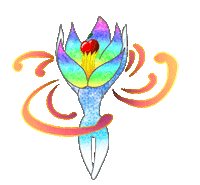 Mandrakne happy dance rainbow flower Sticker