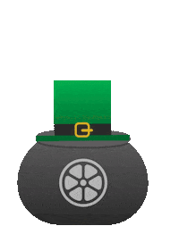 Rainbow Saintpatrick Sticker by Lime