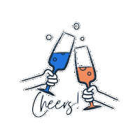 Cheers Wine Sticker by Naked Wines