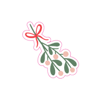 WestLotto christmas winter weihnachten mistletoe Sticker