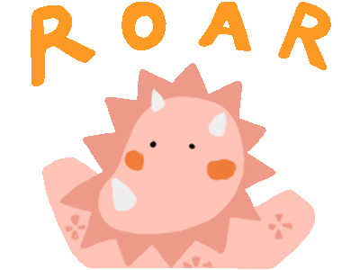 wapaindewa giphyupload dinosaur roar triceratops Sticker