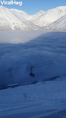 Alaskan Ski Resort Rises Above the Clouds