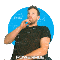 PoweradeAu happy sport wow what Sticker