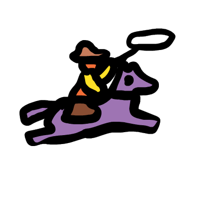 run horse Sticker by Andrew Onorato