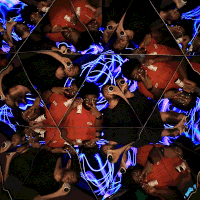 photobooth portrait kaleidoscope timeframe GIF