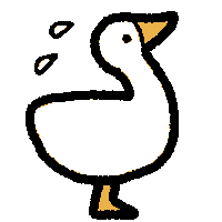 Bird Duck Sticker