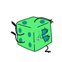 Happy Dice Sticker by Treehouse Direct