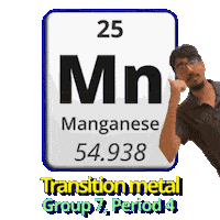 Mn Transition Metals Sticker