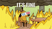 Its Fine Fire GIF