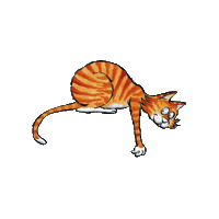 Cat Sticker by Kittilitt