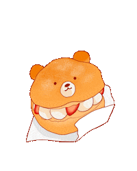 Bear Dessert Sticker by molehill