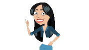 Finger Up Funny Girl Sticker by Srutonim