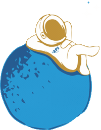 Astronaut Summit Sticker by APSphysics