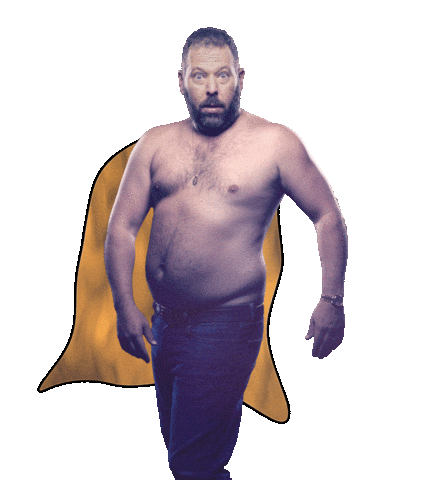 the machine superhero Sticker by Bert Kreischer