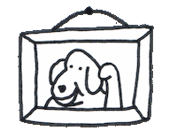 Dogs Hello Sticker