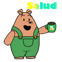 Bear Salud Sticker
