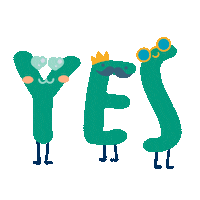 Letslearn Yes Sticker by Offspringinc