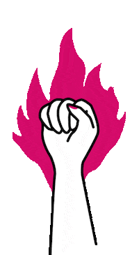 fire pink Sticker by Mud Pie