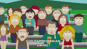 crowd randy marsh GIF by South Park 