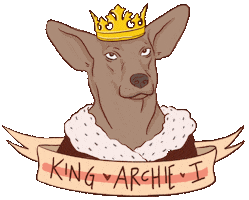 savannahmarbella dog sticker dogs king Sticker