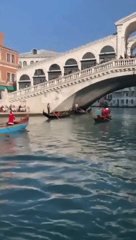 Christmas Regatta Brings Color to Venice