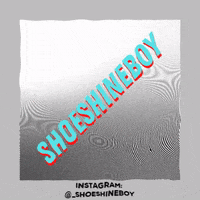 ShoeShineBoy trippy waves cleaning sneakers GIF