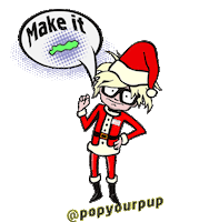 merry christmas art Sticker by Pop Your Pup!™