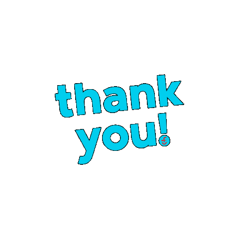 Nom Nom Thank You Sticker by Foodstirs Junk-Free Bakery