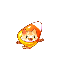 Trick Or Treat Cat Sticker by Mino Games