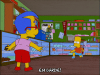 playing bart simpson GIF