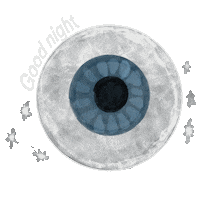 Good Night Eye Sticker