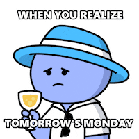Sunday Night Weekend Sticker by Kudai