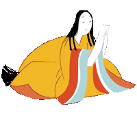 Murasaki Shikibu Japan Sticker by Zusetsu
