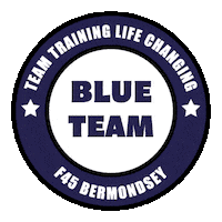 Blue Team Sticker by F45 Bermondsey