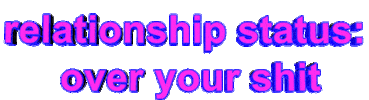over it relationship Sticker by AnimatedText