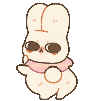 Bunny Sticker by moonie coco