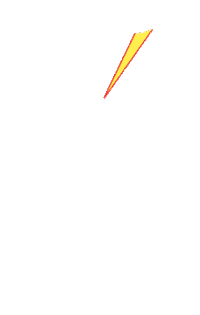 Lightning Bolt Storm Sticker by Robert Lund