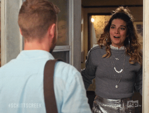 Excited Oh My God GIF by Schitt's Creek