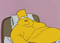 lazy the simpsons GIF