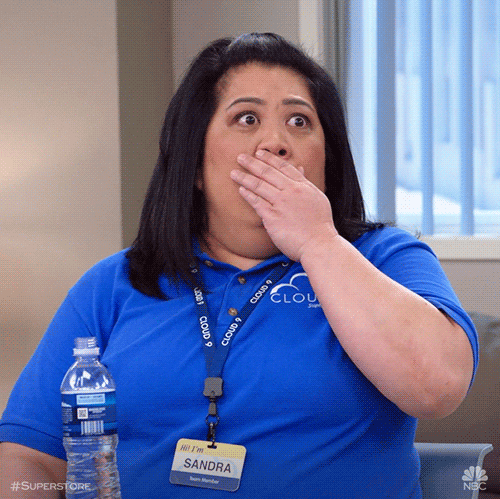 Cloud 9 Wow GIF by Superstore