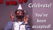 MSUMoorhead party celebrate hat dragons GIF