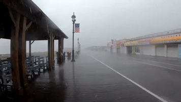 New Jersey Seaside Towns Lashed by Tropical Storm Fay