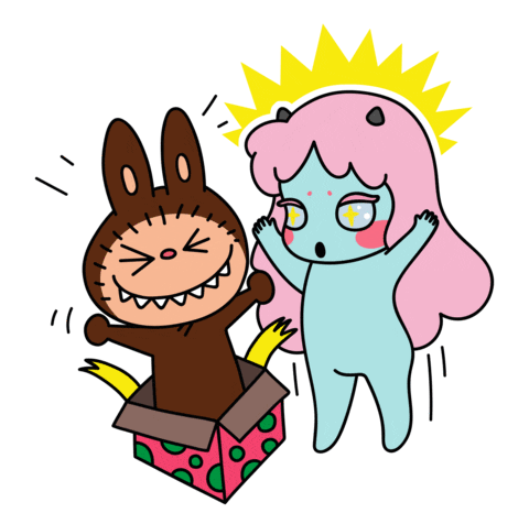 surprise cosmicgirl Sticker by Okokume