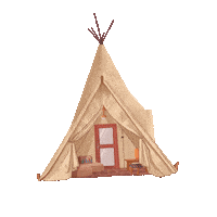 theanmonresortbintan boho hippie glamping teepee Sticker