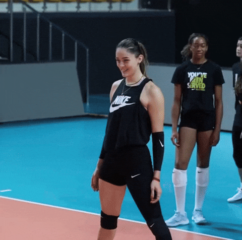 Volleyball Smile GIF