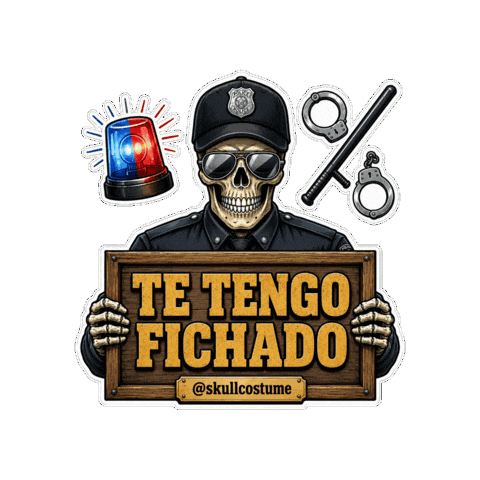 Skull Reconocido Sticker